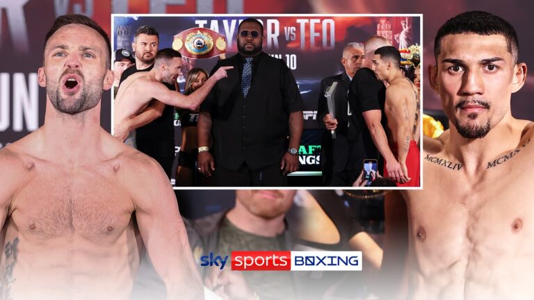 JOSH TAYLOR VS TEOFIMO LOPEZ! 🔥 | FULL WEIGH-IN