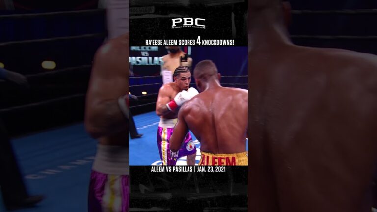 Ra'eese Aleem Knocks Down Vic Pasillas FOUR TIMES On His Way To a Stoppage Win