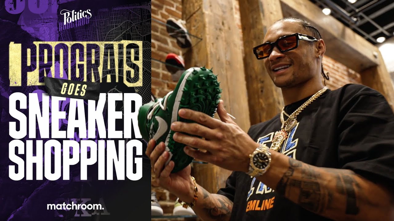 Regis Prograis Visits Sneaker Politics Before Zorrilla Fight 👟