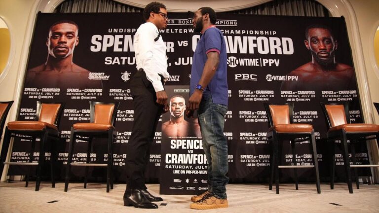 Spence and Crawford face off for the first time | #SpenceCrawford