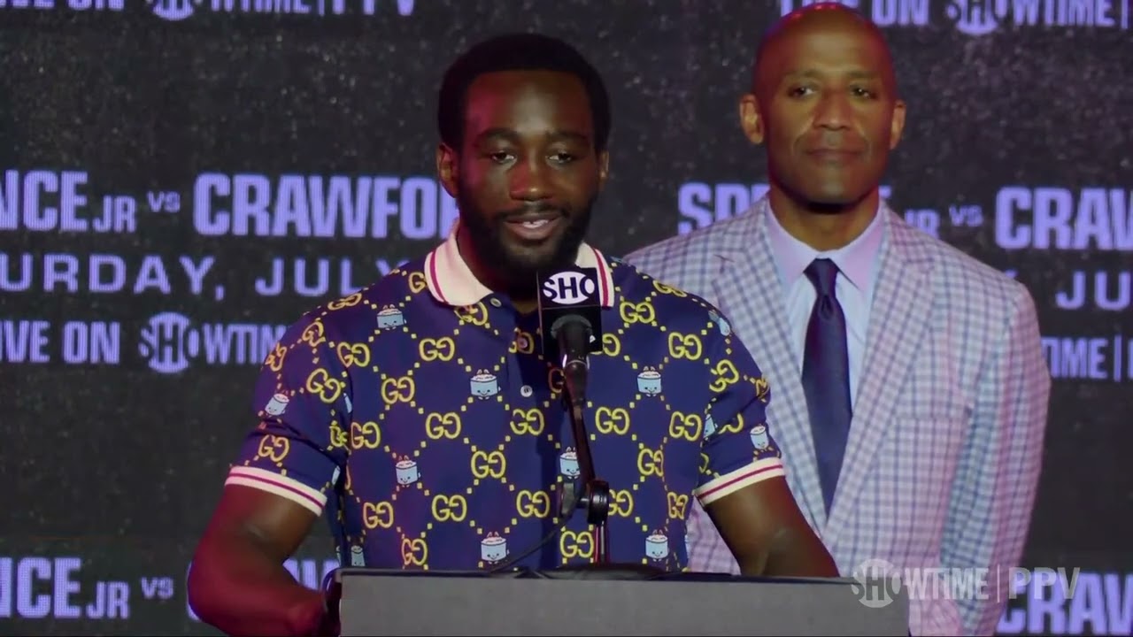 Terence Crawford at #SpenceCrawford presser –  "This is greatness you will be witnessing"