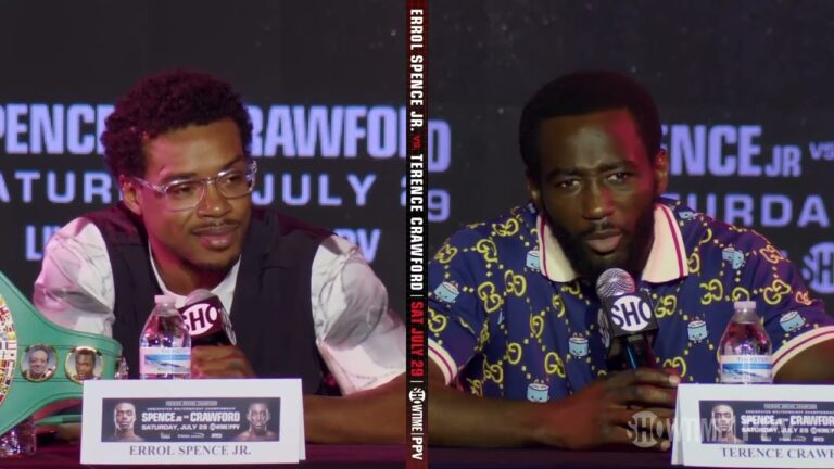 Spence and Crawford exchange words on resume | #SpenceCrawford