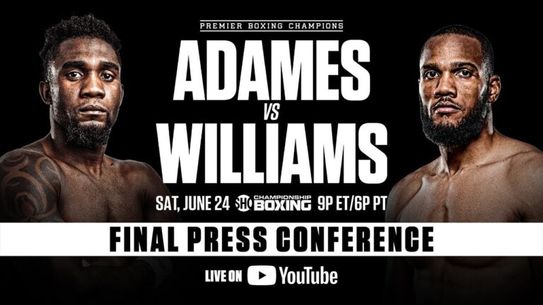 Adames vs Williams FINAL PRESS CONFERENCE | #AdamesWilliams