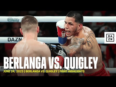 BERLANGA DROPS QUIGLEY FOUR TIMES | Berlanga vs. Quigley Fight Highlights