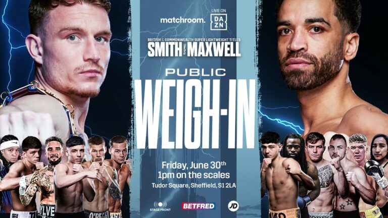 ⚖️ Dalton Smith vs Sam Maxwell & Undercard Weigh In 💪