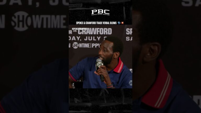 Errol Spence Jr. wasn't buying any of what Terence Crawford was selling