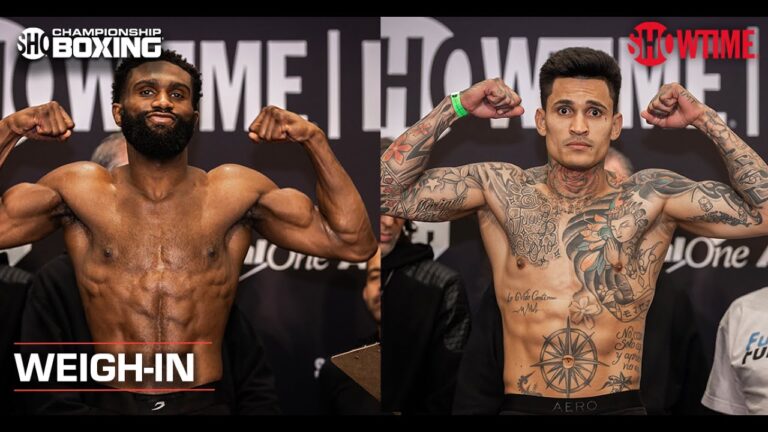 Jaron Ennis vs. Roiman Villa: Weigh-In | SHOWTIME CHAMPIONSHIP BOXING
