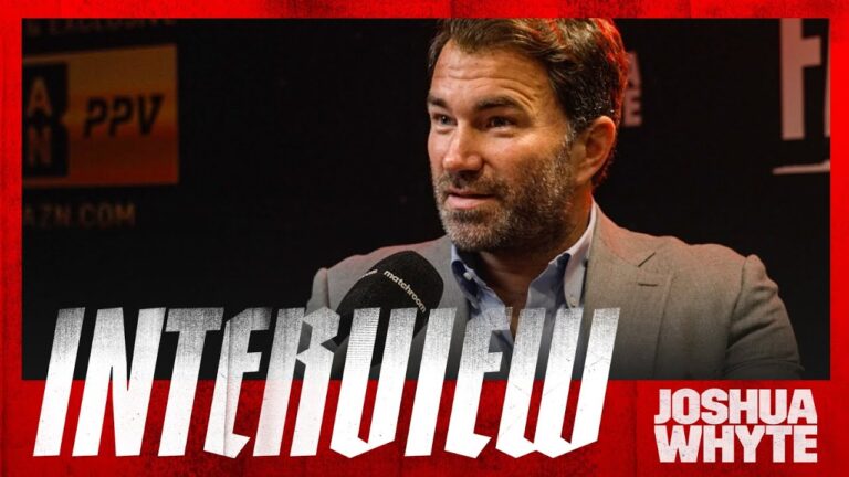 "It's going to be VIOLENT!" – Eddie Hearn previews Anthony Joshua-Dillian Whyte 2