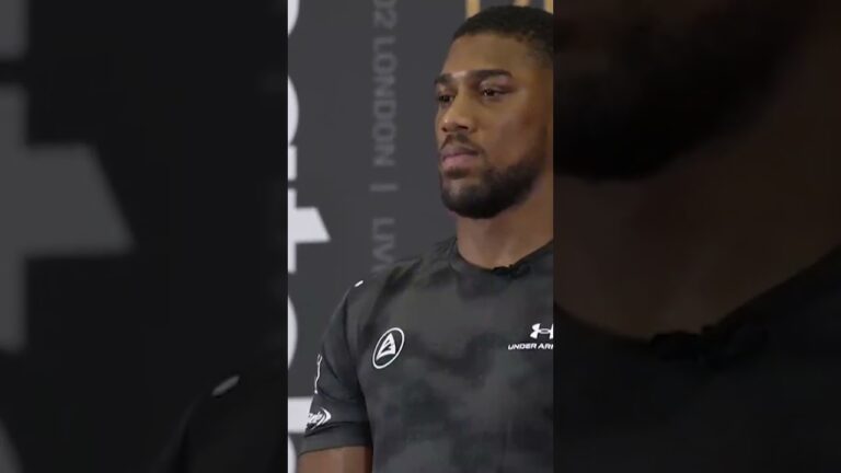 Anthony Joshua and Dillian Whyte Face Off 😤 #shorts