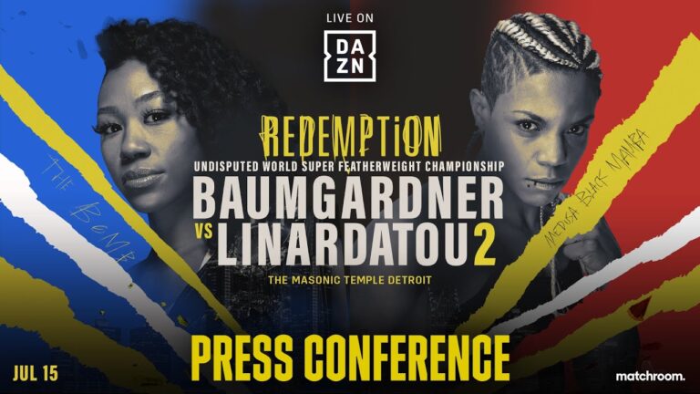 ALYCIA BAUMGARDNER VS. CHRISTINA LINARDATOU PRESS CONFERENCE LIVESTREAM