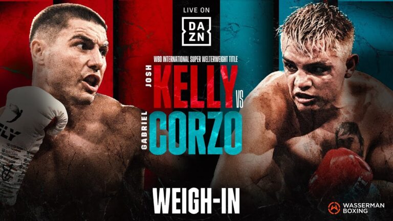 JOSH KELLY VS. GABRIEL CORZO WEIGH IN LIVESTREAM