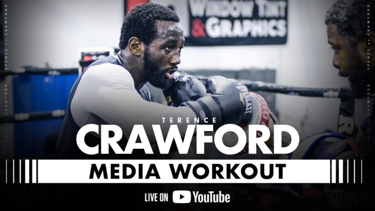 Terence Crawford LIVE MEDIA WORKOUT | #SpenceCrawford