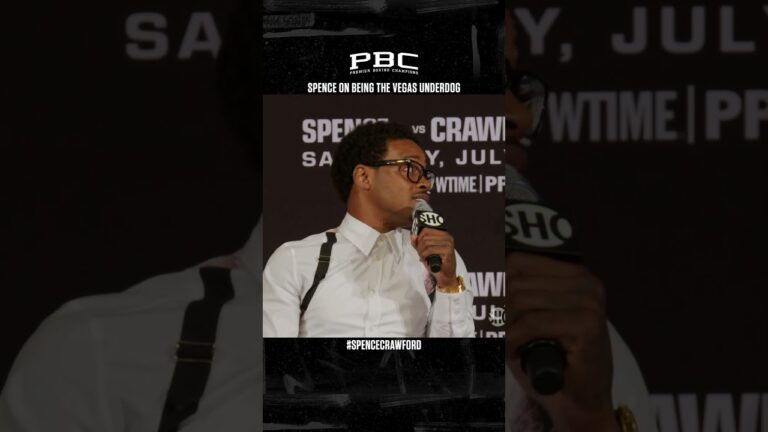 Errol Spence Jr. On Being the Las Vegas Underdog vs. Terence Crawford on July 29