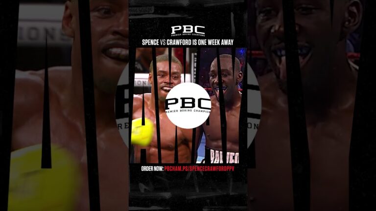 Errol Spence Jr. vs Terence Crawford is ONE WEEK AWAY