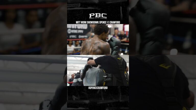 Mitt Work Showdown: Errol Spence Jr. vs Terence Crawford