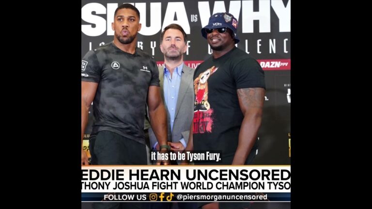 "Whyte, Wilder Then Fury!" – Eddie Hearn Tells Piers Morgan On Uncensored