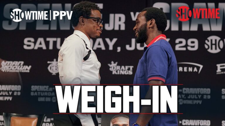 Errol Spence Jr vs. Terence Crawford: Weigh-In | #SpenceCrawford is TOMORROW on SHOWTIME PPV