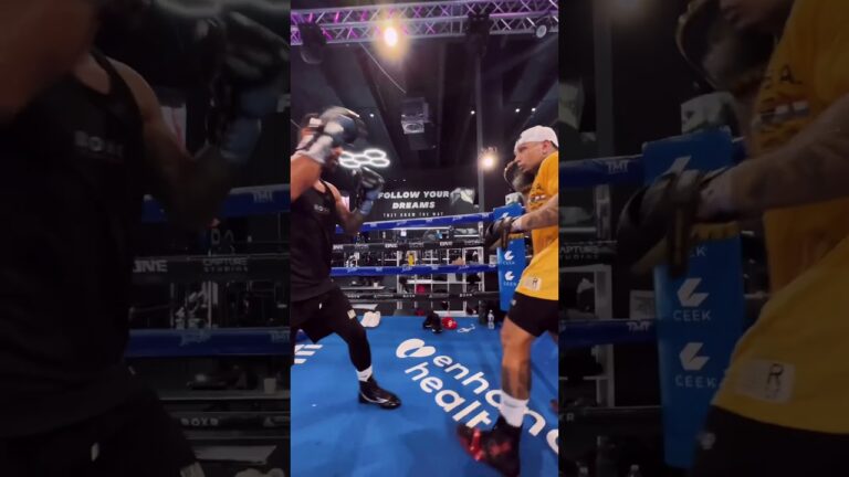 Jorge Linares SMASHES pads preparing for Jack Catterall 🔥