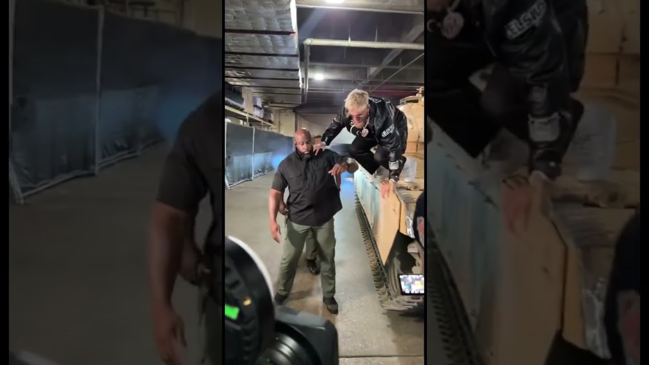 JAKE PAUL ARRIVES IN A TANK 🪖#PAULDIAZ IS LIVE ON DAZN PPV