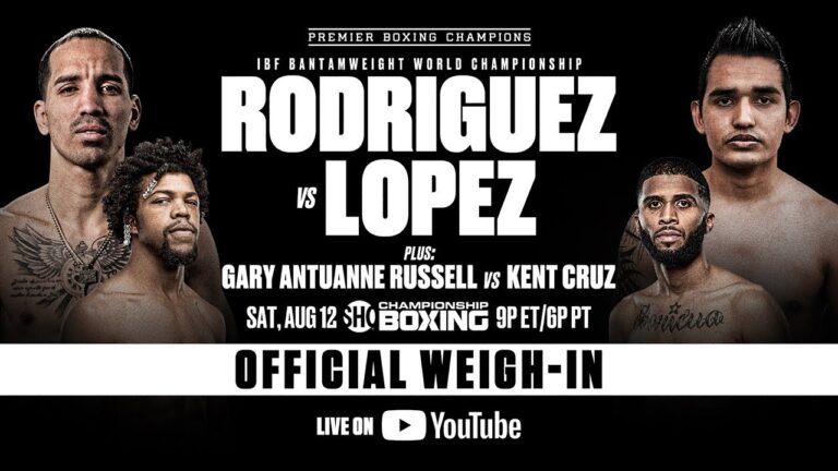 Rodriguez vs Lopez OFFICIAL WEIGH-IN | #RodriguezLopez