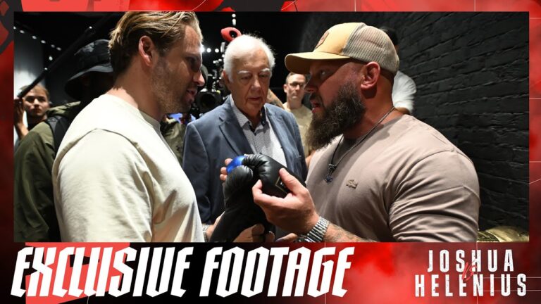 Glove Selection & Rules Meeting: Joshua Vs Helenius