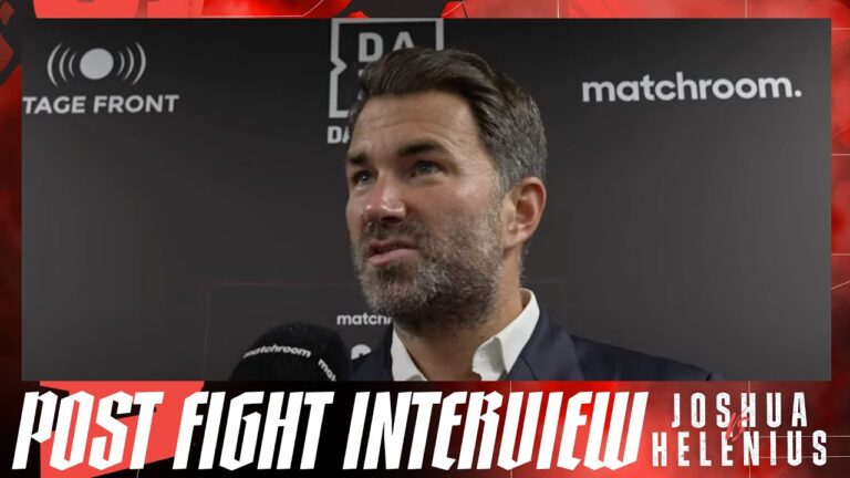 "That Was KO Of The Year!" – Eddie Hearn On Anthony Joshua's KO vs Helenius