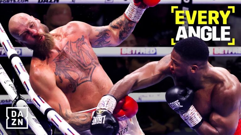 EVERY ANGLE OF ANTHONY JOSHUA'S ROBERT HELENIUS KNOCKOUT