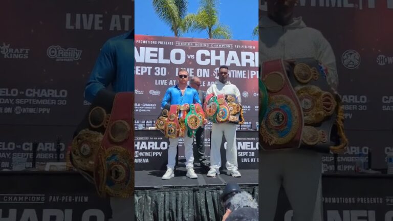 Undisputed vs Undisputed. How many belts? Count it! #CaneloCharlo #JermellCharlo #Canelo