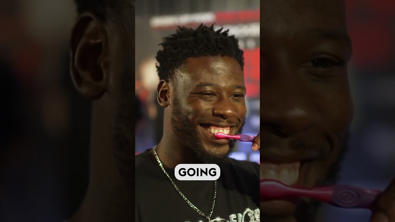 Isaac Chamberlain brought a toothbrush for Mikael Lawal 😄 🦷