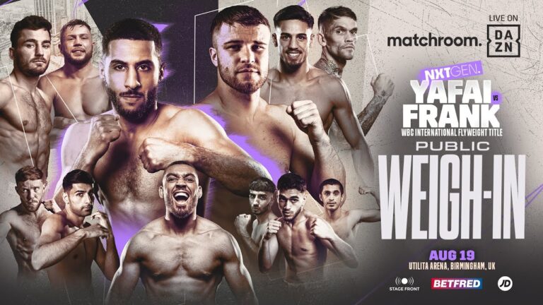 Galal Yafai vs Tommy Frank Plus Undercard Weigh In