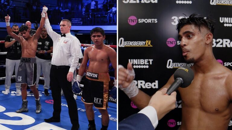 "I showed tonight I can dig deep when I have to." Umar Khan reacts after win over Kevin Trana