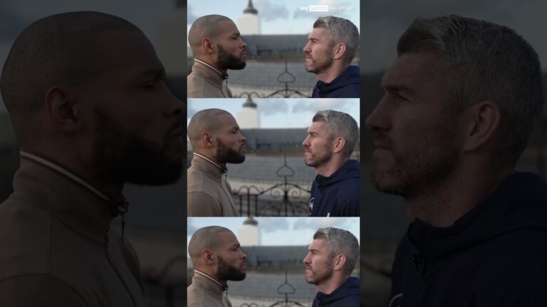 The first face-off of fight week! 🍿 🔥 #SmithEubank2 #Boxing