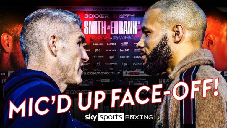 WHAT WAS SAID?! 🔥 | Smith and Eubank Jr trade verbals at FIERY face-off!