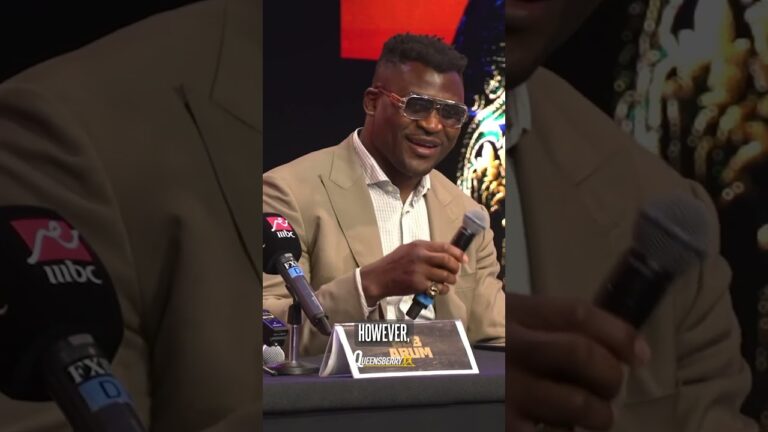 Tyson Fury asks Francis Ngannou to show his c*rey at press conference! 🤣