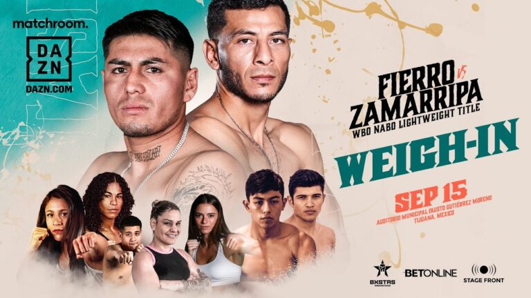 Weigh In 💪 Fierro vs Zamarripa, Perez vs Nicolson, Cruz vs Parker