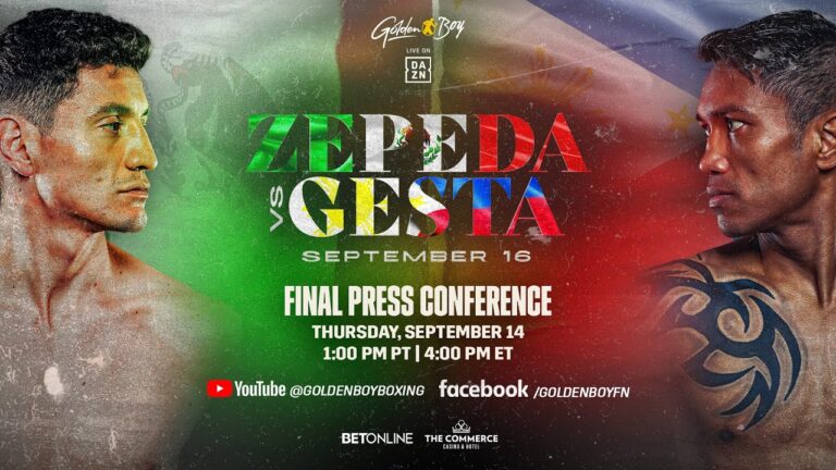 WILLIAM ZEPEDA VS. MERCITO GESTA FINAL PRESS CONFERENCE