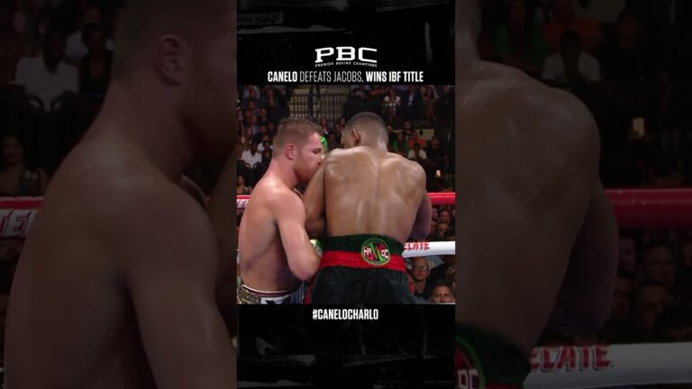 #Canelo beat #DannyJacobs and added a 3rd belt to his middleweight unification. #CaneloCharlo