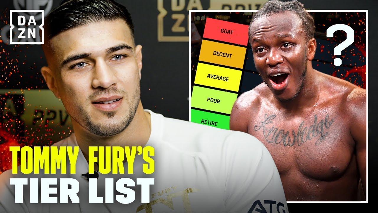 Tommy Furyâ€™s Boxing Tier List: KSI should RETIRE!