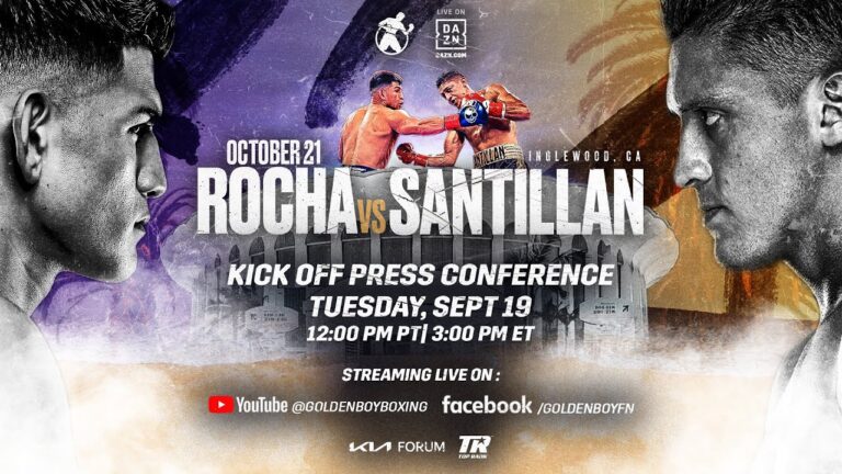 ALEXIS â€œLEXâ€ ROCHA VS. GIOVANI â€œGALLO DE OROâ€ SANTILLAN KICKOFF PRESS CONFERENCE