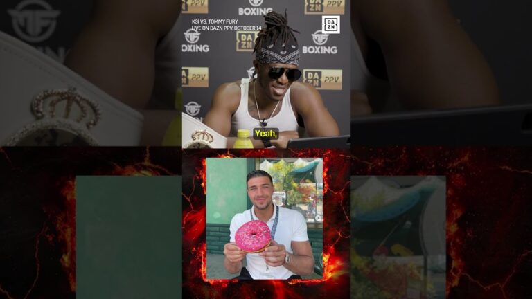 "He's a doughnut" – KSI on Tommy Fury #shorts