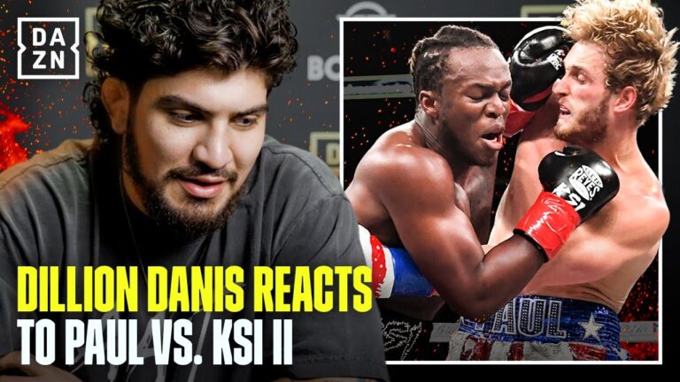 Dillon Danis reacts to KSI vs. Logan Paul II
