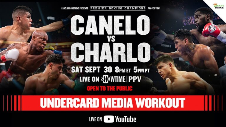 Canelo vs. Charlo PPV UNDERCARD MEDIA WORKOUT | #CaneloCharlo Fight Week
