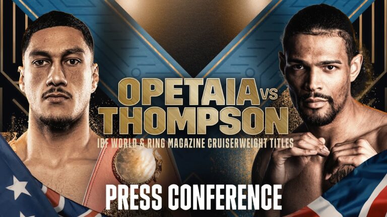 JAI OPETEIA VS. JORDAN THOMPSON PRESS CONFERENCE LIVESTREAM