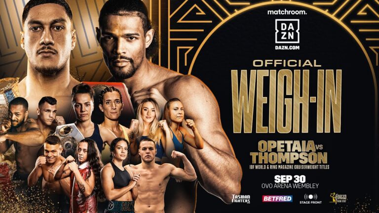 Jai Opetaia vs Jordan Thompson Weigh In