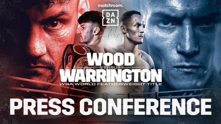 LEIGH WOOD VS. JOSH WARRINGTON PRESS CONFERENCE LIVESTREAM
