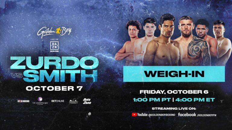 ZURDO RAMIREZ VS. JOE SMITH JR. WEIGH-IN