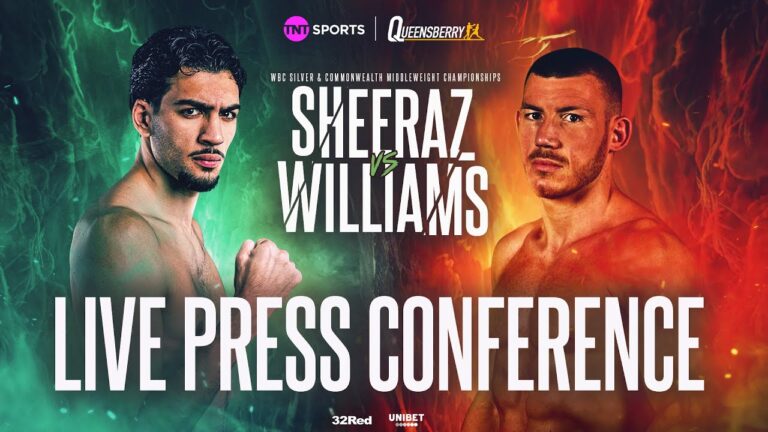 LIVE PRESS CONFERENCE! Hamzah Sheeraz vs Liam Williams