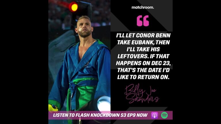 "Conor Benn Can Take Chris Eubank, Then I'll Have The Leftovers" – Billy Joe Saunders