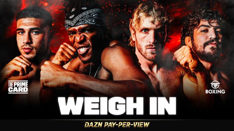 🔴 KSI VS. TOMMY FURY & LOGAN PAUL VS. DILLON DANIS | THE PRIME CARD WEIGH IN LIVESTREAM