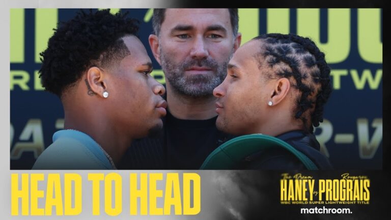 FULL FIRST FACE OFF 🥶 Devin Haney Vs Regis Prograis 👀